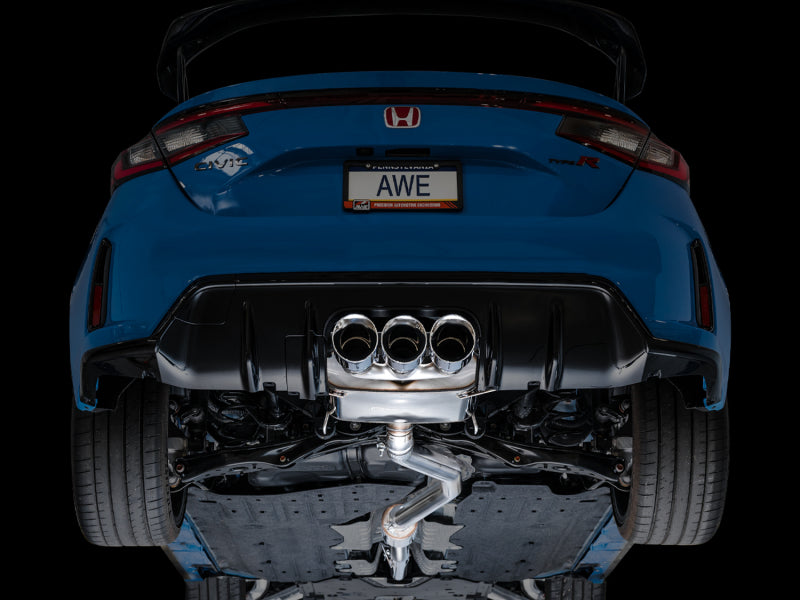 AWE Tuning 2023 Honda Civic Type R FL5 Touring Edition Exhaust w/ Triple Chrome Silver Tips - DTX Performance