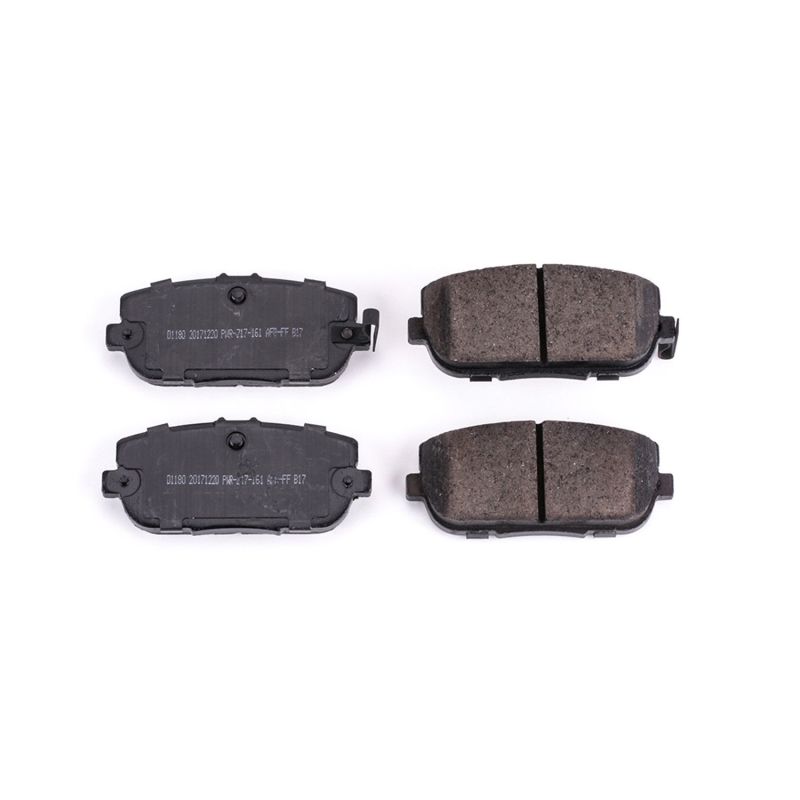 Power Stop 17-19 Fiat 124 Spider Rear Z16 Evolution Ceramic Brake Pads - DTX Performance