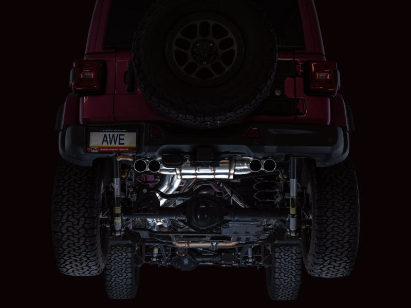 AWE 21+ Wrangler 392 Switchpath Cat-Back Exhaust- Quad BashGuards - DTX Performance