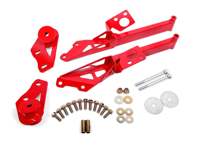 BMR Suspension 15-18 Ford Mustang S550 IRS Subframe Support Brace (Red) - DTX Performance