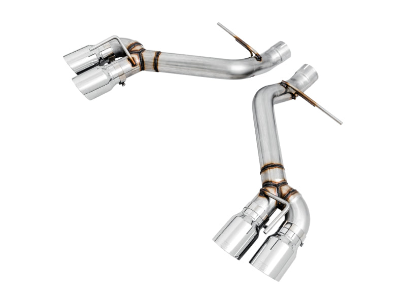 AWE Tuning 16-19 Chevrolet Camaro SS Axle-back Exhaust - Track Edition (Quad Chrome Silver Tips) - DTX Performance