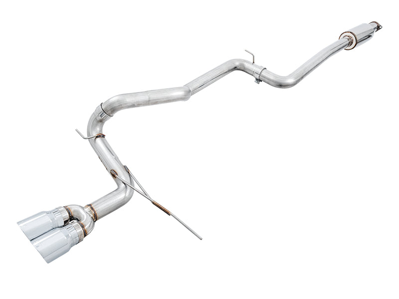 AWE Tuning Ford Focus ST Track Edition Cat-back Exhaust - Chrome Silver Tips - DTX Performance