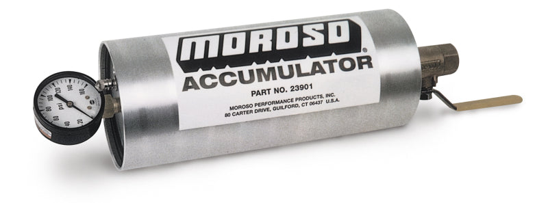 Moroso Oil Accumulator - 1.5 Quart - 10in x 4.25in - DTX Performance