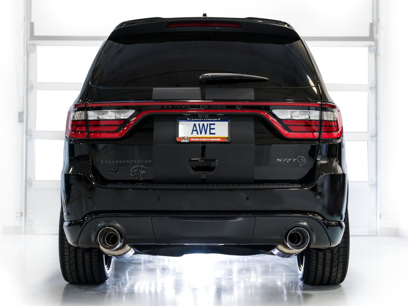 AWE Tuning 18-23 Dodge Durango SRT & Hellcat Track Edition Exhaust - Chrome Silver Tips - DTX Performance