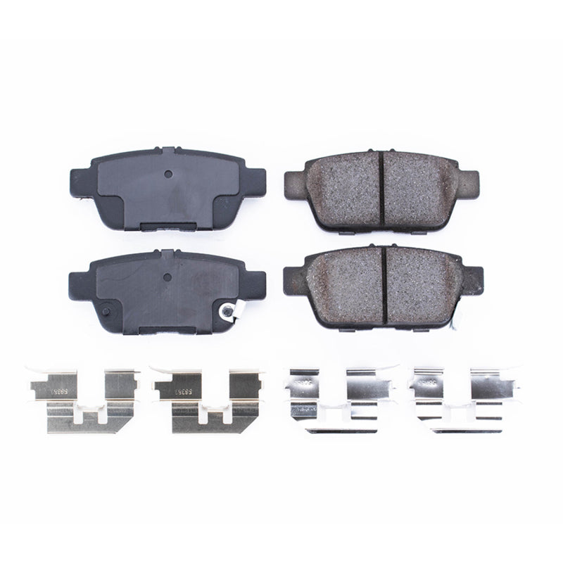 Power Stop 09-14 Acura TL Rear Z17 Evolution Ceramic Brake Pads w/Hardware - DTX Performance