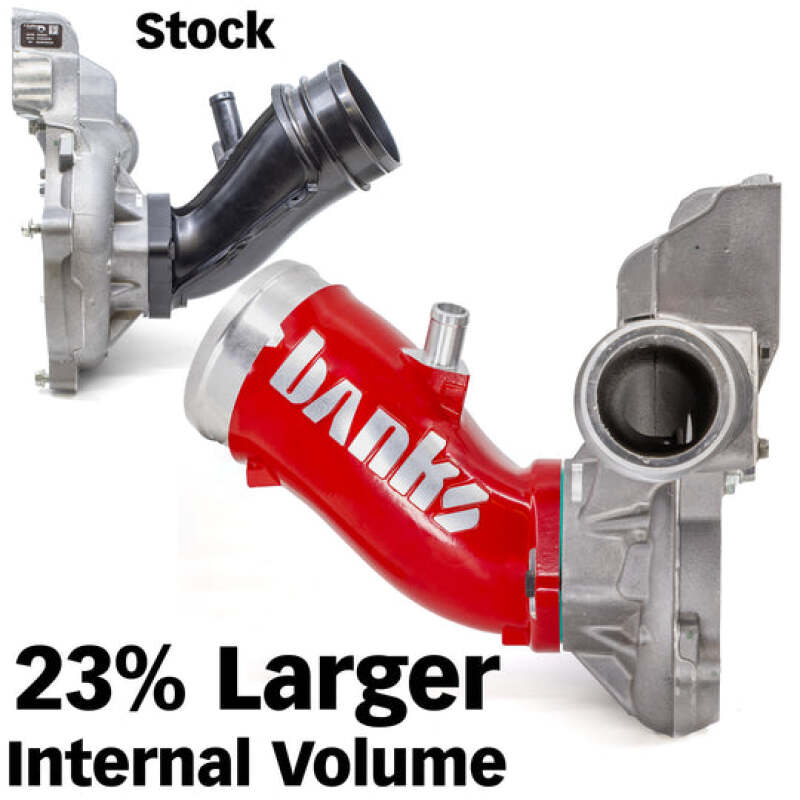 Banks Power 17-24 Chevrolet/GMC 2500/3500 6.6L Duramax L5P Monster-Ram Turbo Inlet Elbow - Red - DTX Performance