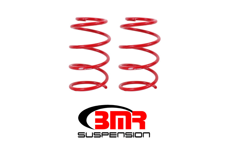 BMR 05-14 S197 Mustang GT Front Drag Version Lowering Springs - Red - DTX Performance