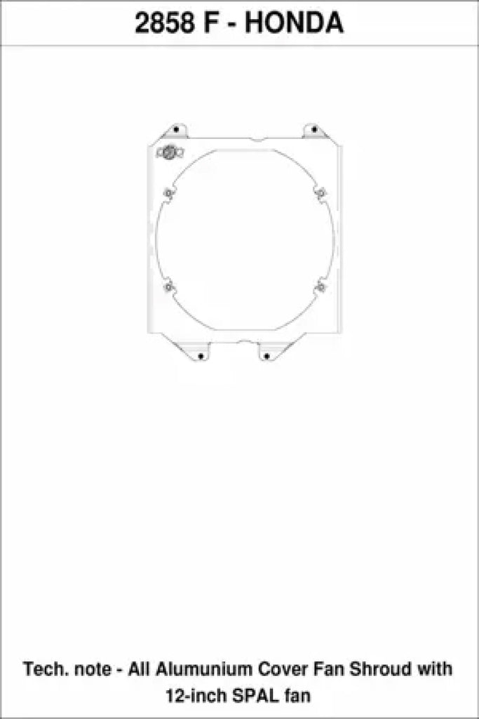 CSF 92-00 Honda Civic All-Aluminum Fan Shroud w/12in SPAL Fan - DTX Performance