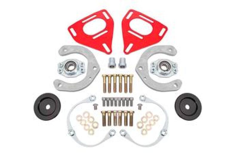 BMR 16-24 Chevrolet Camaro Caster Camber Plates (Coil-Over Only) - Red - DTX Performance