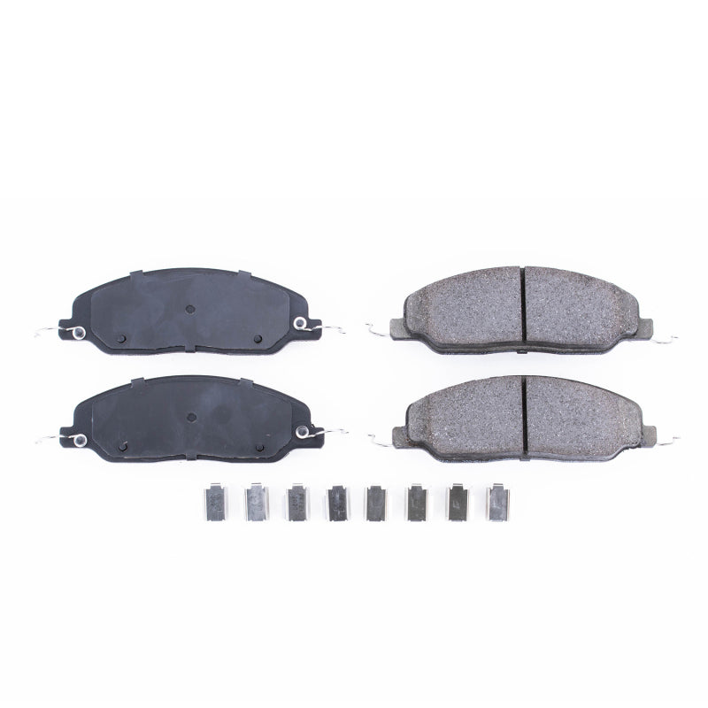 Power Stop 05-10 Ford Mustang Front Z17 Evolution Ceramic Brake Pads w/Hardware - DTX Performance