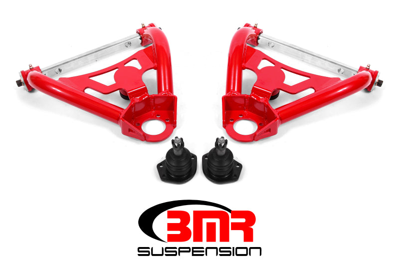 BMR 64-72 A-Body Upper Non-Adj. A-Arms w/ Stock Spindles (Polyurethane) - Red - DTX Performance