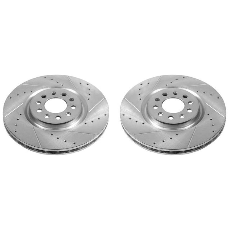 Power Stop 15-17 Chrysler 200 Front Evolution Drilled & Slotted Rotors - Pair - DTX Performance