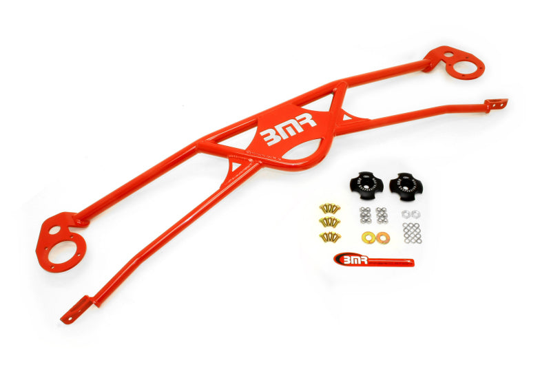 BMR 2010 5th Gen Camaro Front 4-Point Strut Tower Brace - Red - DTX Performance