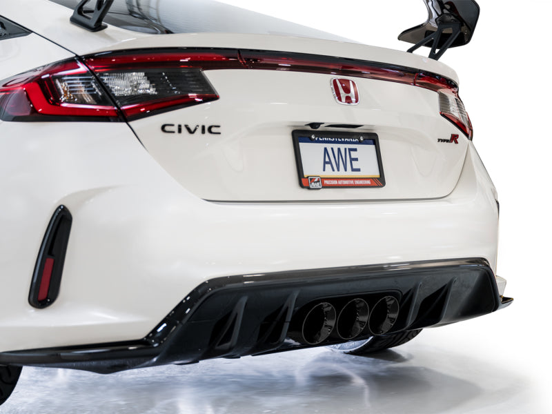 AWE Tuning 2023 Honda Civic Type R FL5 Touring Edition Exhaust w/ Triple Diamond Black Tips - DTX Performance