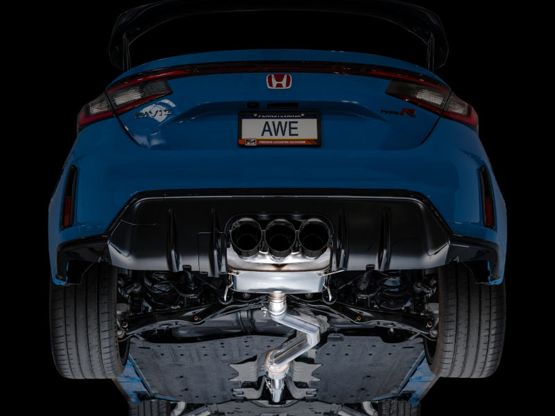 AWE Tuning 2023 Honda Civic Type R FL5 Touring Edition Exhaust w/ Triple Diamond Black Tips - DTX Performance