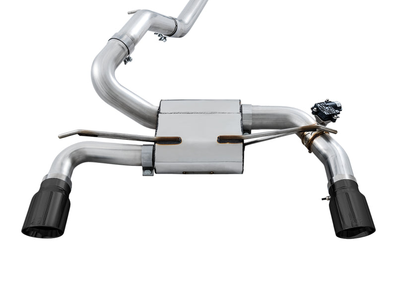 AWE Tuning Ford Focus RS SwitchPath Cat-back Exhaust - Diamond Black Tips - DTX Performance