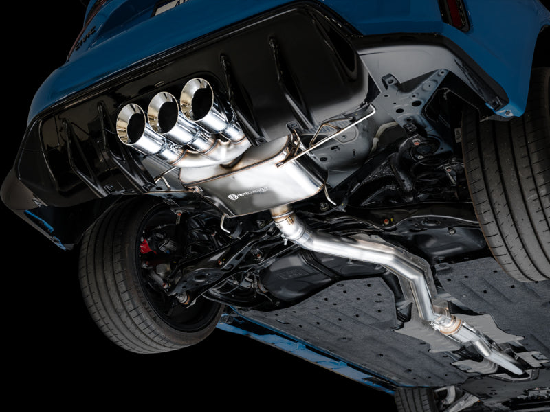 AWE Tuning 2023 Honda Civic Type R FL5 Touring Edition Exhaust w/ Triple Chrome Silver Tips - DTX Performance