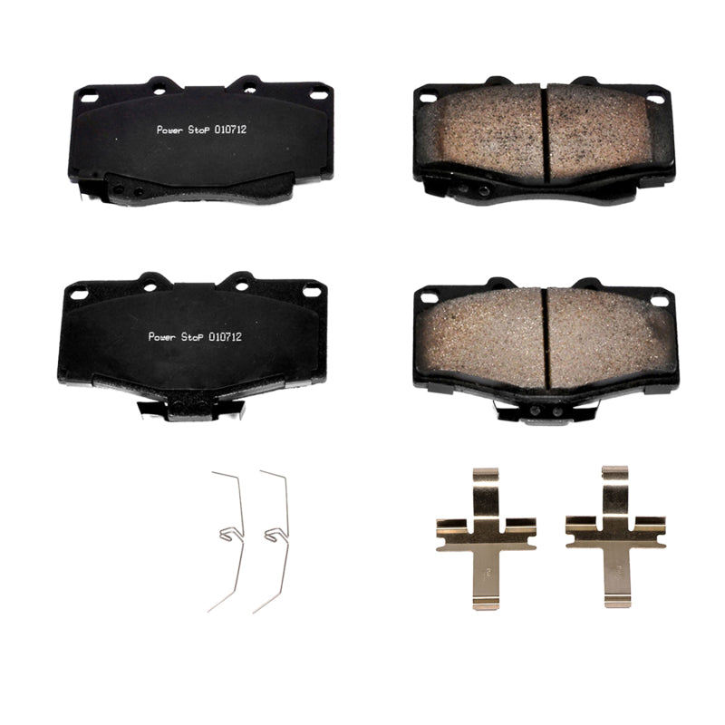 Power Stop 96-02 Toyota 4Runner Front Z17 Evolution Ceramic Brake Pads w/Hardware - DTX Performance