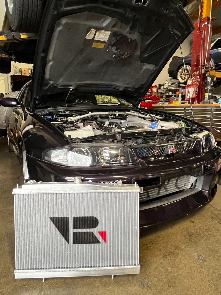 CSF Nissan R33 Skyline GT-R/GTS Full Billet Aluminum High-Performance Radiator - DTX Performance