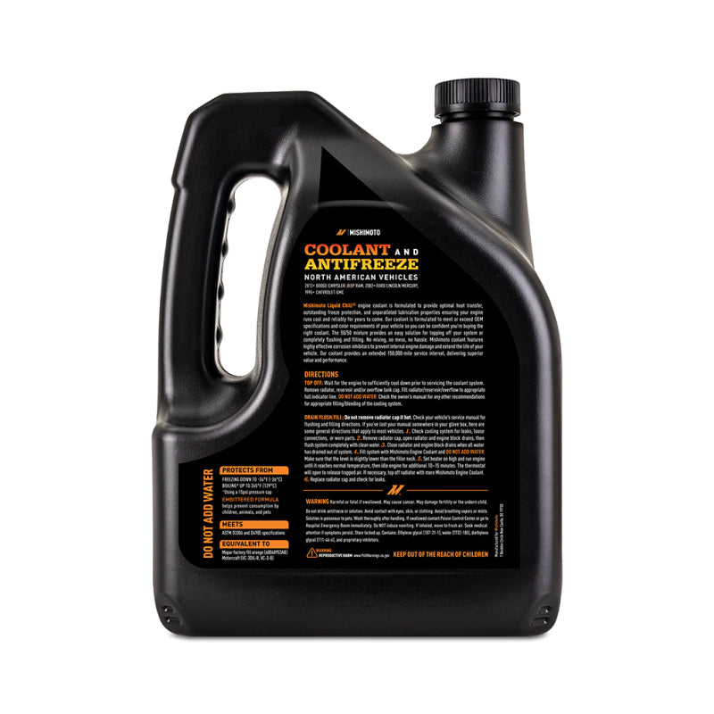 Mishimoto Liquid Chill EG Coolant, North American Vehicles, Orange - DTX Performance