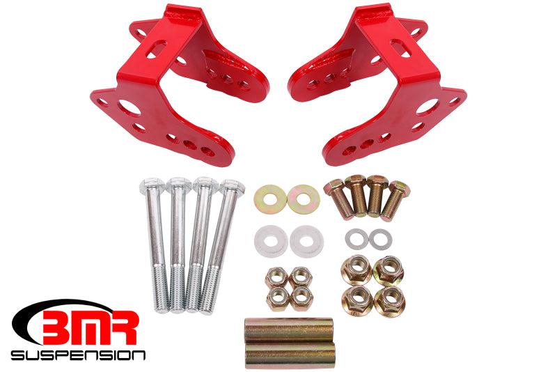 BMR 79-04 Ford Mustang Control Arm Relocation Bracket - Red - DTX Performance