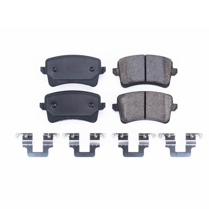 Power Stop 10-16 Audi A4 Rear Z17 Evolution Ceramic Brake Pads w/Hardware - DTX Performance