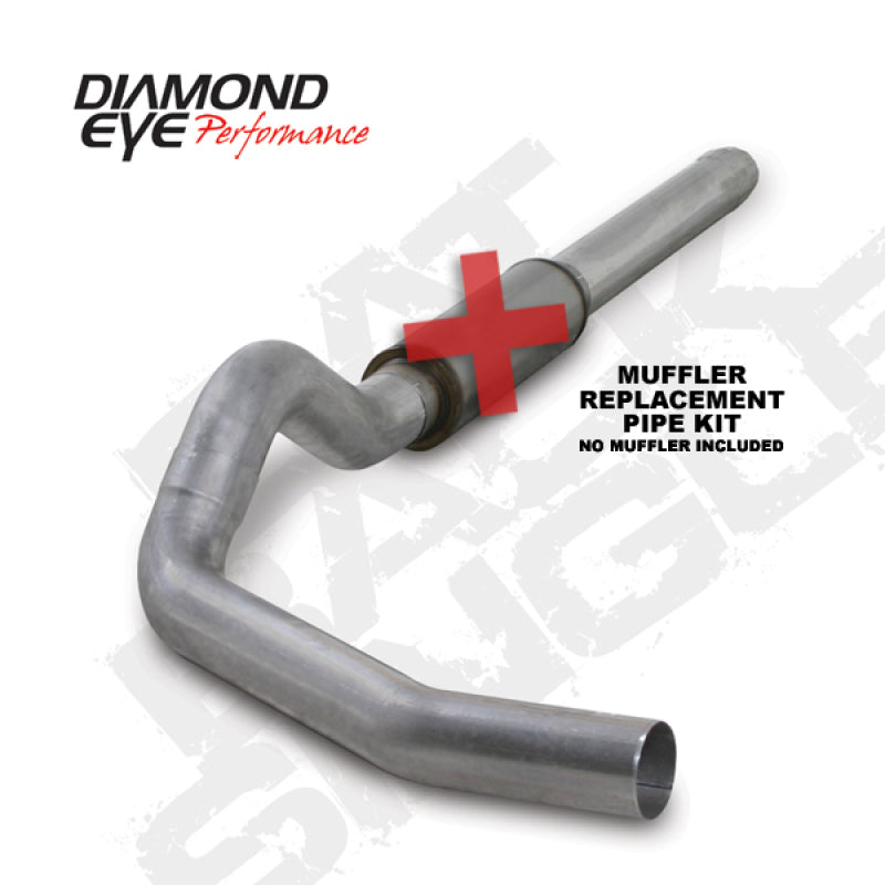 Diamond Eye KIT 5in CB MFLR RPLCMENT PIPE SGL AL: 2004.5-2007.5 DODGE CUMMINS 600 - DTX Performance