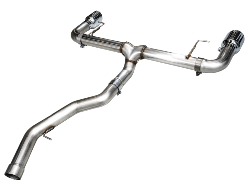 AWE 19-23 BMW 330i / 21-23 BMW 430i Base G2X Track Edition Axle Back Exhaust - Chrome Silver - DTX Performance