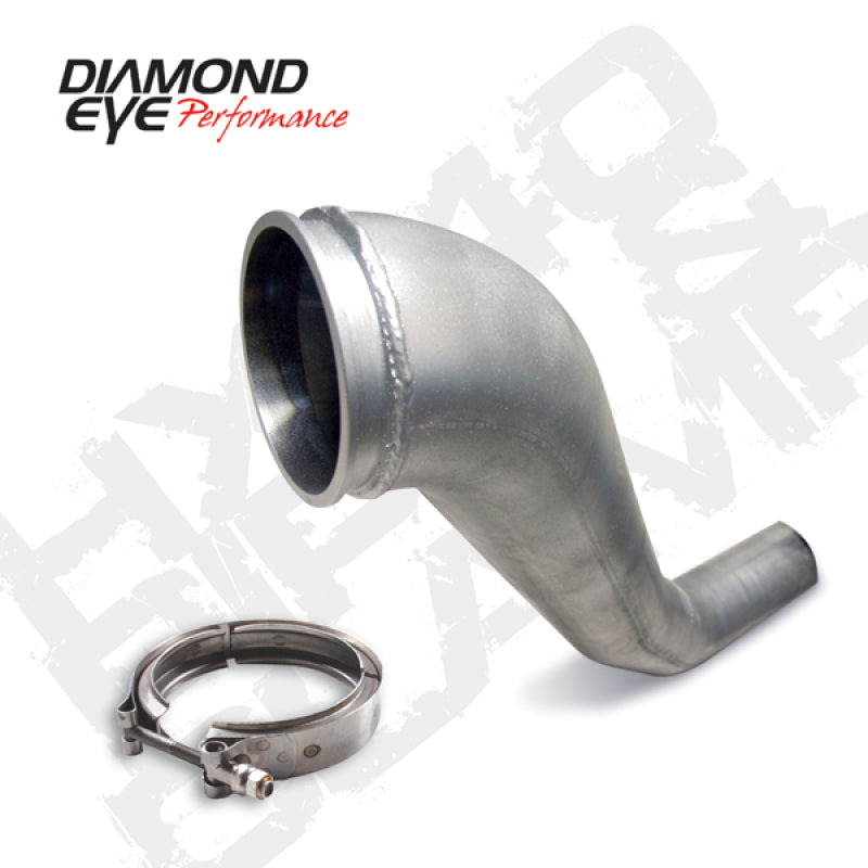 Diamond Eye KIT 4in DWNP HX40 TURBO-DIRECT FLANGE W/ V-Band CLAMP AL DODGE 94-02 - DTX Performance