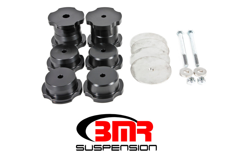 BMR 16-17 6th Gen Camaro Rear Cradle Bushing Kit (Delrin) - Black - DTX Performance