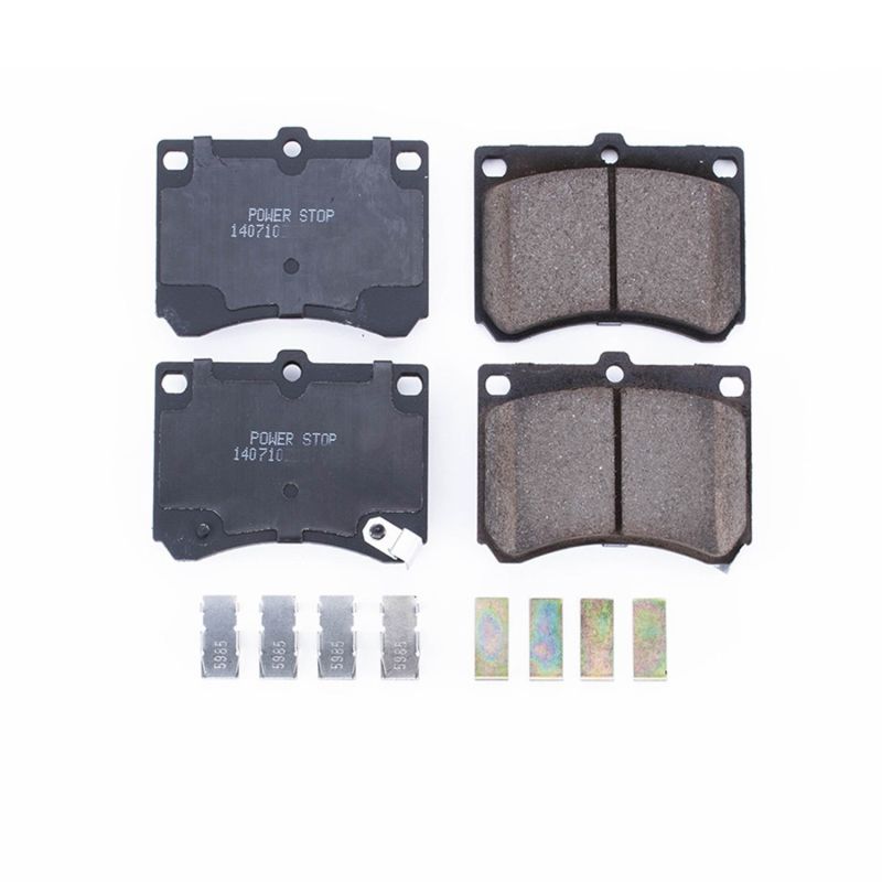 Power Stop 91-03 Ford Escort Front Z17 Evolution Ceramic Brake Pads w/Hardware - DTX Performance