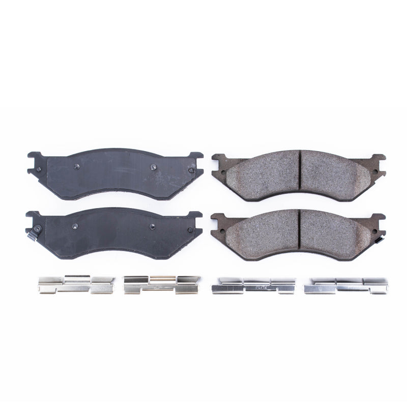 Power Stop 01-08 Dodge Ram 2500 Rear Z17 Evolution Ceramic Brake Pads w/Hardware - DTX Performance