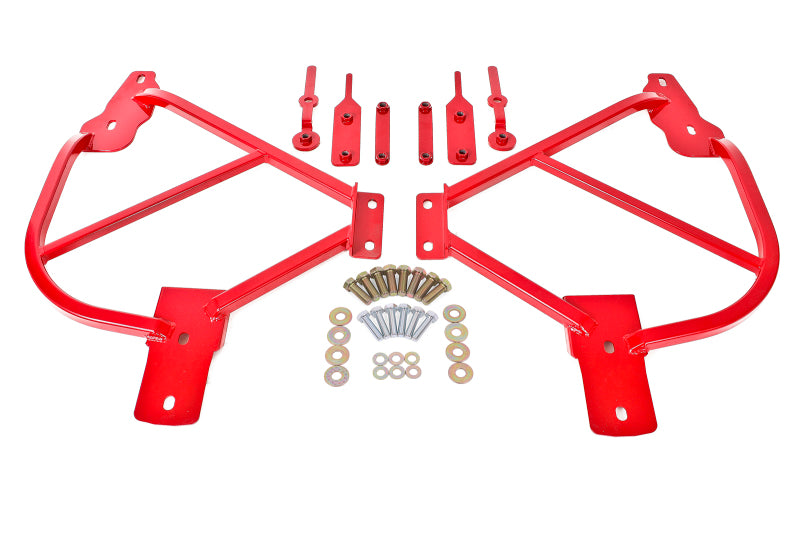 BMR 10-15 5th Gen Camaro Bolt-On Subframe Connectors - Red - DTX Performance