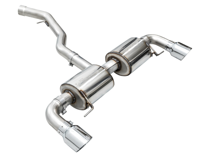 AWE 19-23 BMW 330i / 21-23 BMW 430i Base G2X Touring Axle Back Exhaust - Chrome Silver - DTX Performance