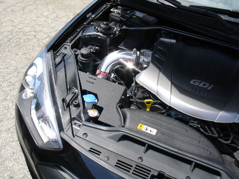 Injen 2013+ Hyundai Genesis Coupe (3.8L ONLY) V6 Polished Short Ram Intake w/ Heat Shield & Cover - DTX Performance