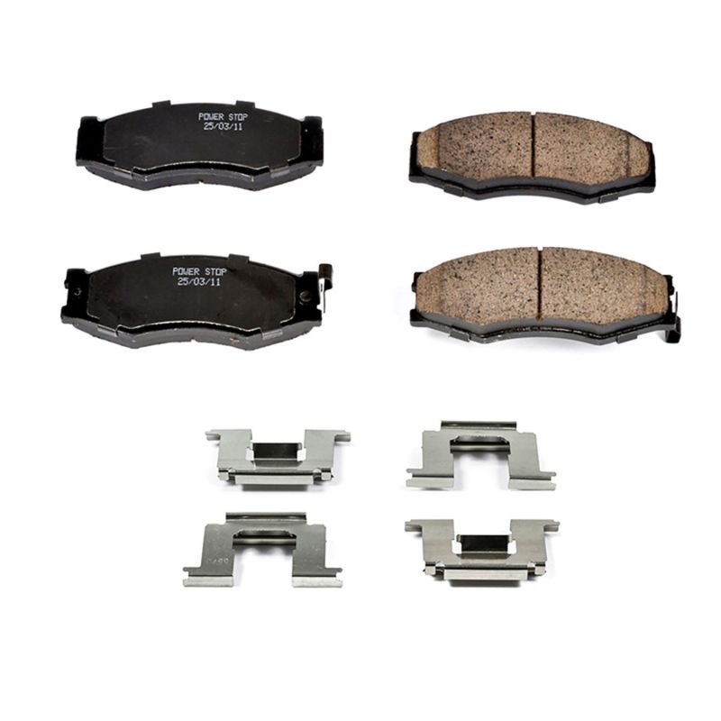 Power Stop 90-92 Infiniti M30 Front Z17 Evolution Ceramic Brake Pads w/Hardware - DTX Performance