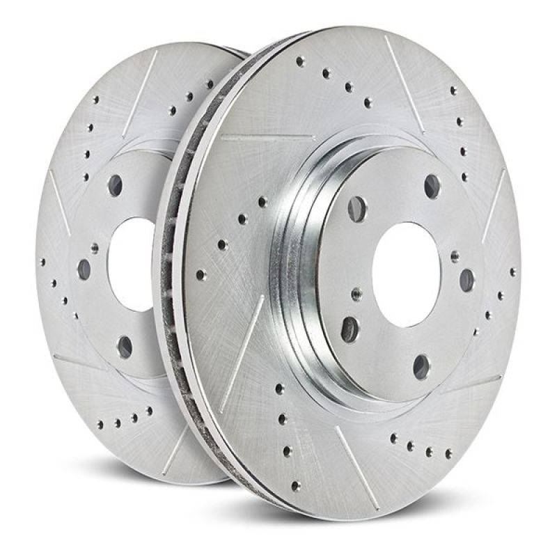 Power Stop 19-21 Buick Envision Front Evolution Drilled & Slotted Rotors - Pair - DTX Performance