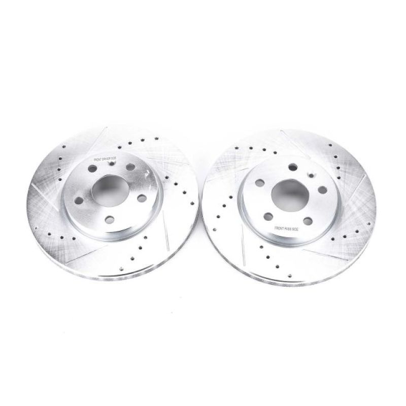 Power Stop 2010 Buick Allure Front Evolution Drilled & Slotted Rotors - Pair - DTX Performance