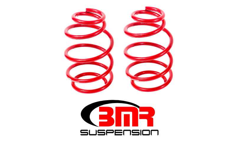 BMR 10-15 5th Gen Camaro V8 Front Lowering Springs - Red - DTX Performance