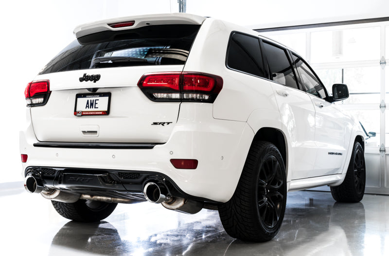 AWE Tuning 2020 Jeep Grand Cherokee SRT Track Edition Exhaust - Diamond Black Tips - DTX Performance