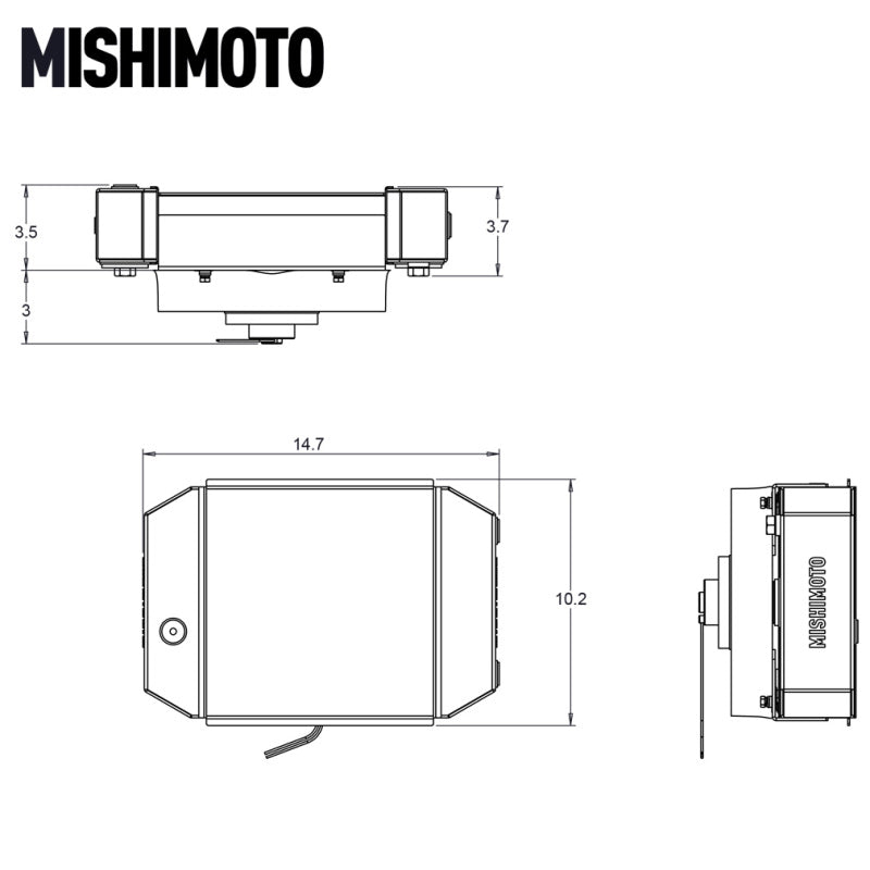 Mishimoto Universal Drag Race Performance Aluminum Radiator - Natural - DTX Performance