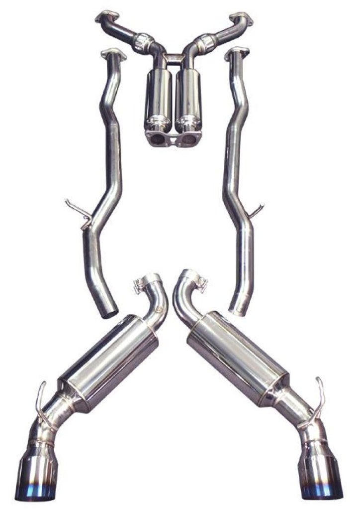 Injen 09-20 Nissan 370Z Dual 60mm SS Cat-Back Exhaust w/ Built In Resonated X-Pipe - DTX Performance