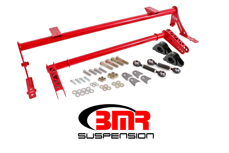 BMR 05-14 S197 Mustang Rear Bolt-On Hollow 35mm Xtreme Anti-Roll Bar Kit (Delrin) - Red - DTX Performance