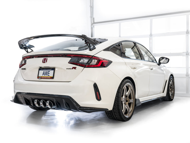 AWE Tuning 2023 Honda Civic Type R FL5 Touring Edition Exhaust w/ Triple Chrome Silver Tips - DTX Performance