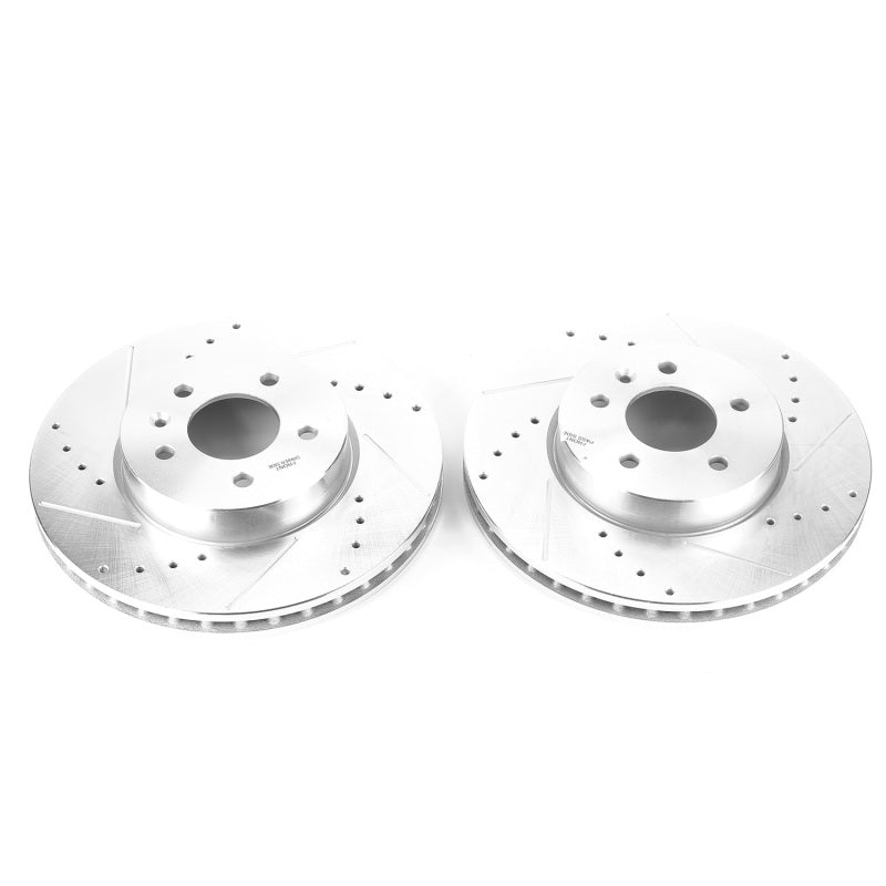 Power Stop 13-18 Cadillac ATS Front Evolution Drilled & Slotted Rotors - Pair - DTX Performance