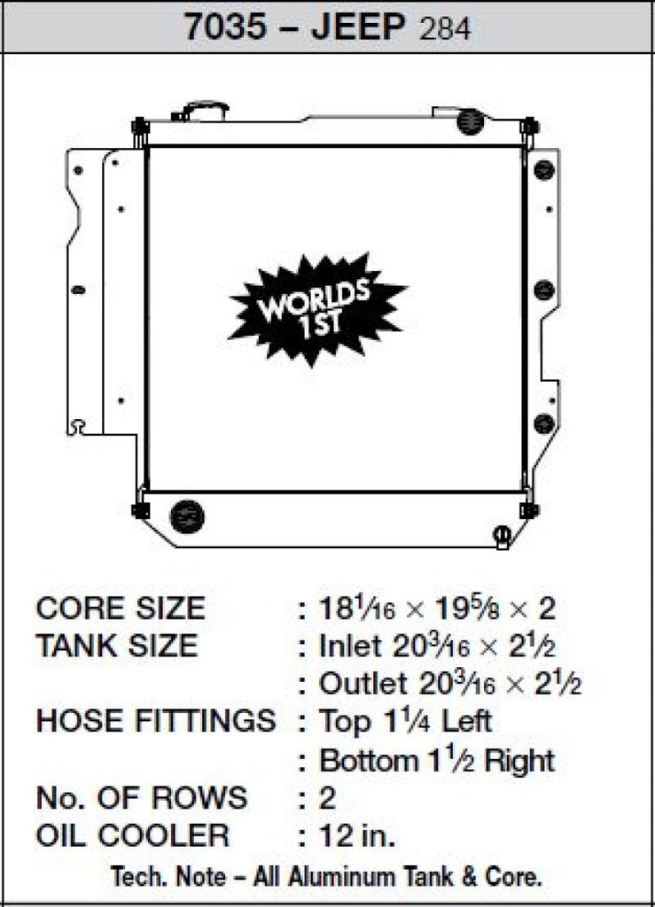 CSF 05-06 Jeep Wrangler Radiator - DTX Performance