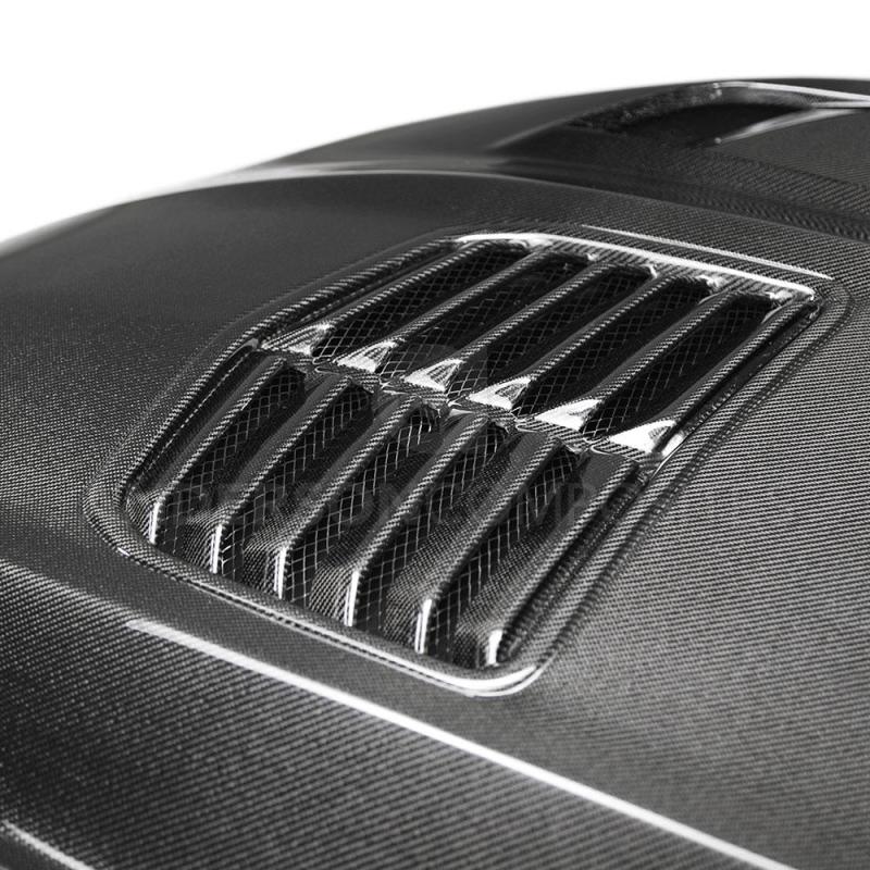 Anderson Composites 16-19 Chevrolet Camaro Double Sided Carbon Fiber Type-T2 Style Hood - DTX Performance