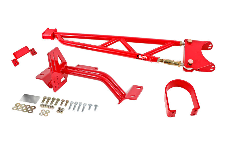 BMR 93-02 F-Body w/ DSL Torque Arm Tunnel Mount (For Long Tube Headers) - Red - DTX Performance