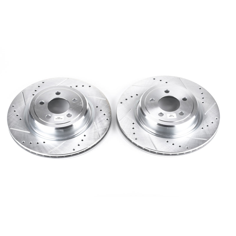 Power Stop 06-18 Dodge Charger Rear Evolution Drilled & Slotted Rotors - Pair - DTX Performance