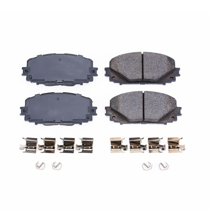 Power Stop 12-18 Toyota Yaris Front Z17 Evolution Ceramic Brake Pads w/Hardware - DTX Performance